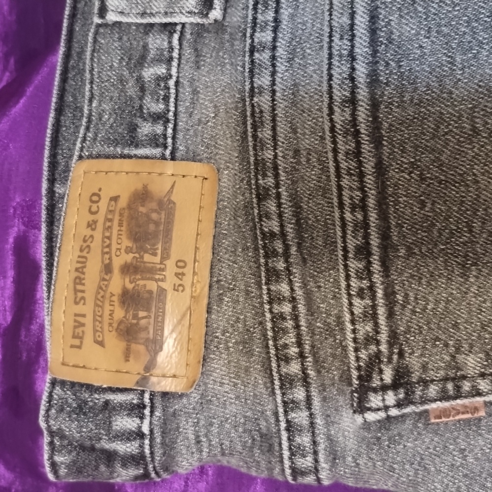 Vintage Levi's faded black jeans